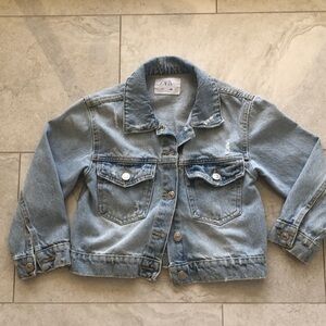 - Zara Blue Denim Jean Jacket Timeless Style